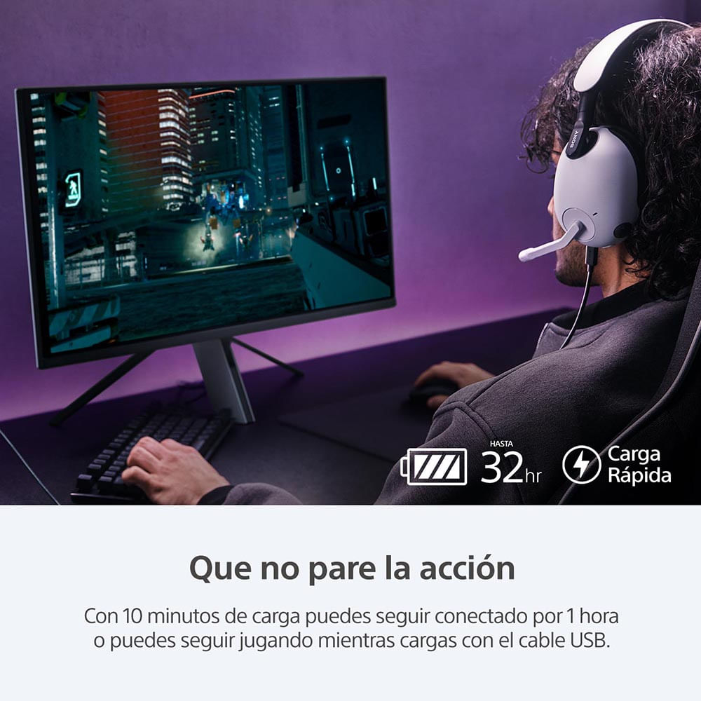 Sony INZONE H9 WH-G900N Blanco, foto 5