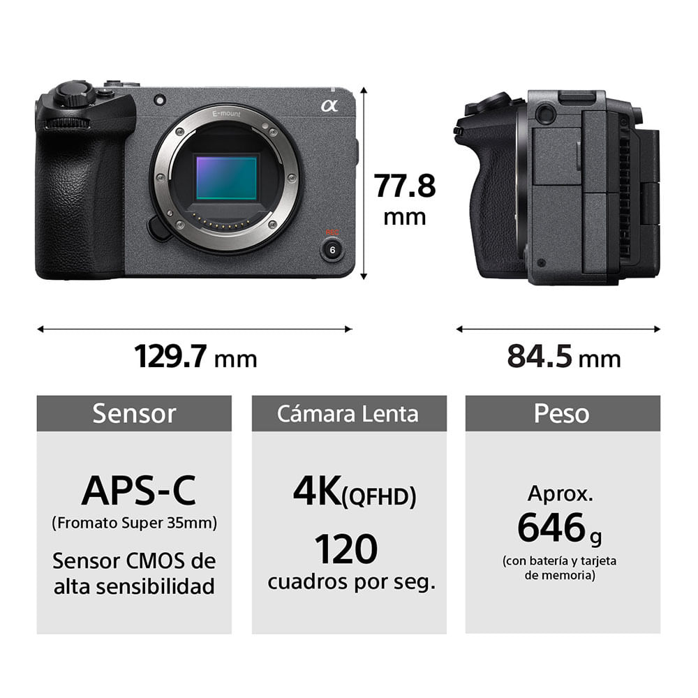 Sony FX30 Cuerpo, foto 3
