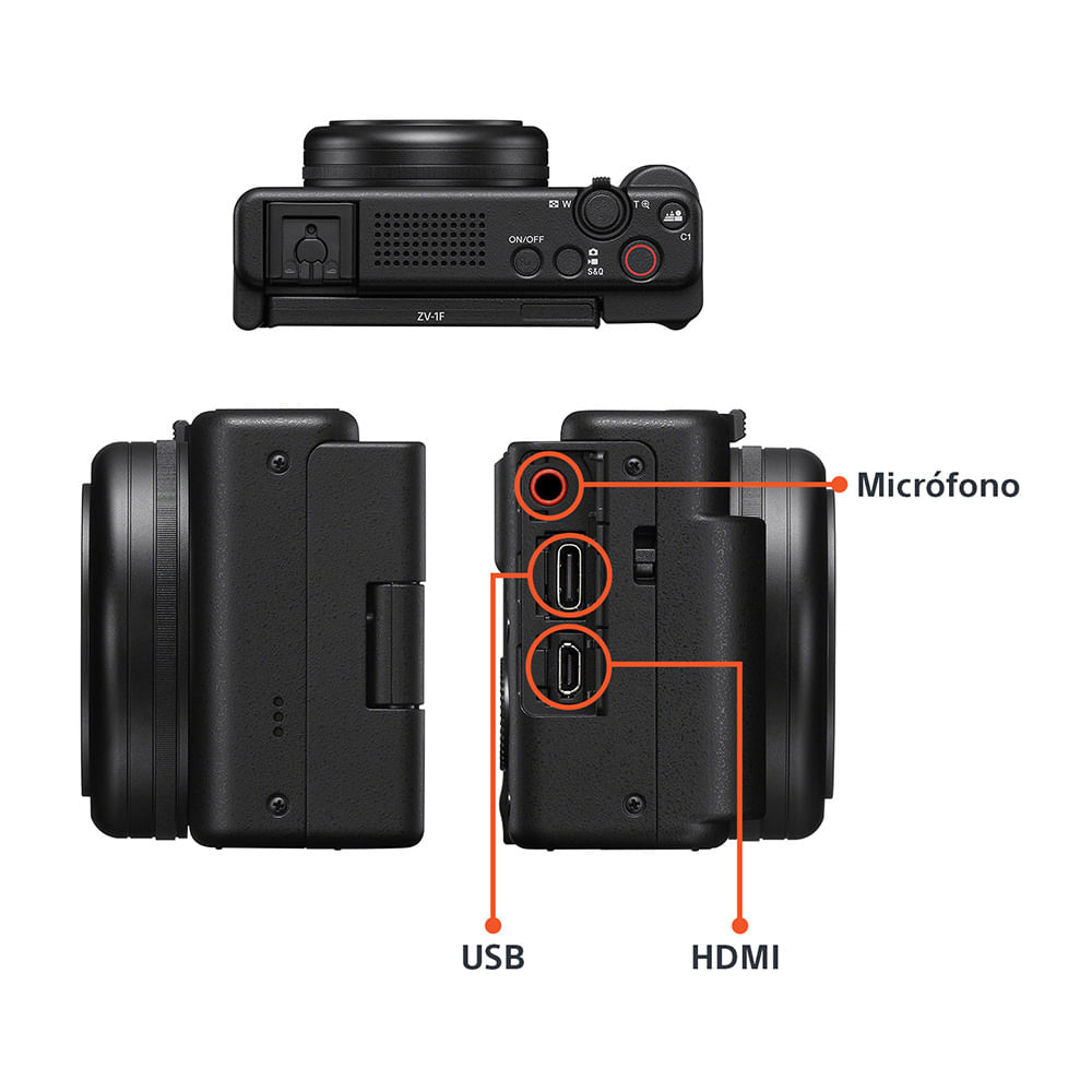 Sony ZV-1F Negro, foto 3