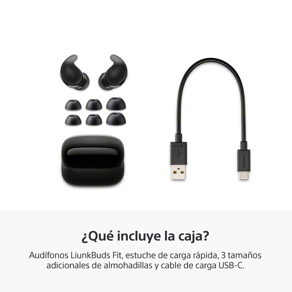 Sony LinkBuds Fit - Black (WF-LS910N/BZUC) | SoloTodo.cl