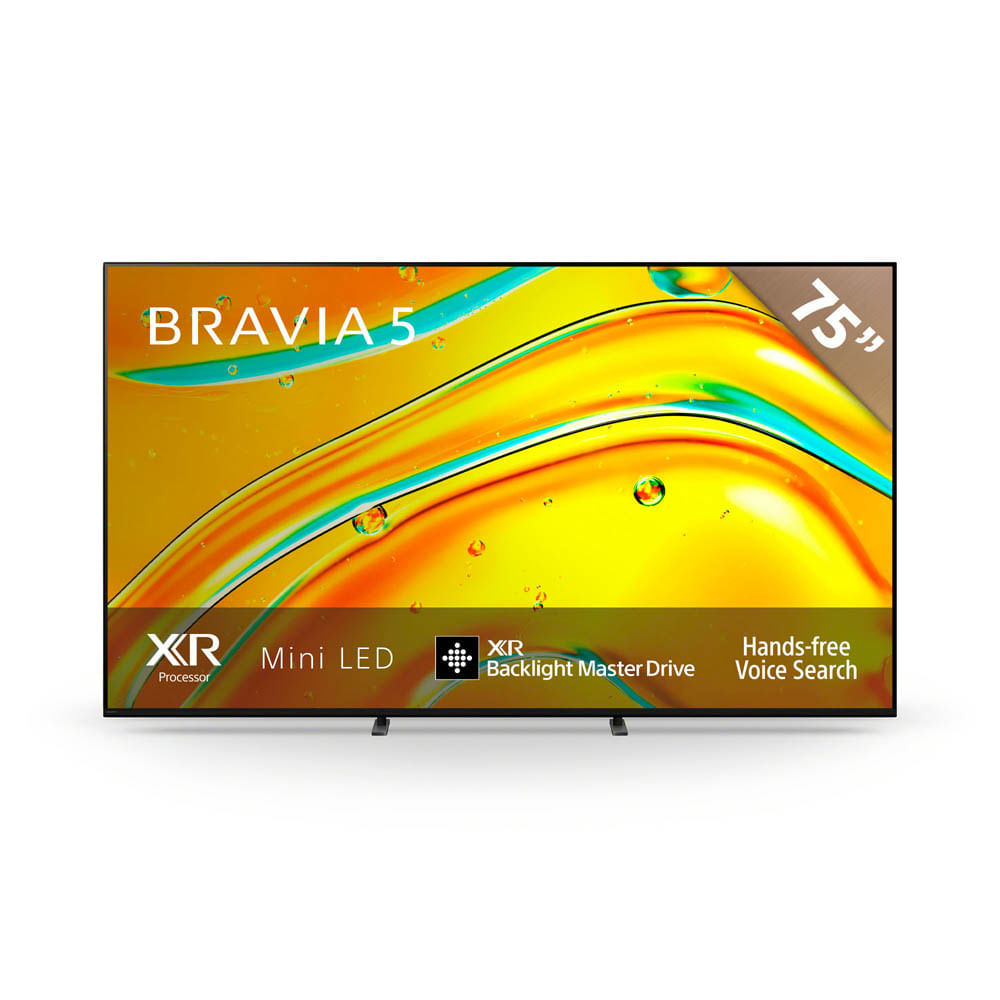 SONY BRAVIA 5 | Procesador XR | Mini LED | 4K Ultra HD | Alto rango dinámico (HDR) | Smart TV (Google TV)
