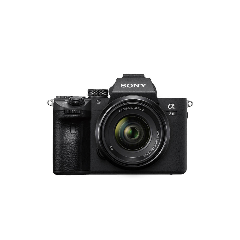 SONY Cámara a7 III con sensor de imagen full-frame de 35 mm + lente de zoom de 28-70 mm 2da generación